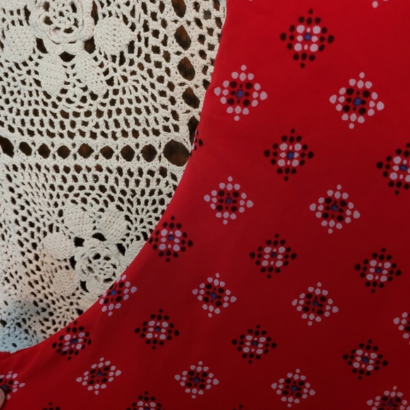 Roz & Ali Red Sleeveless Top 2X - Picture 3 of 4